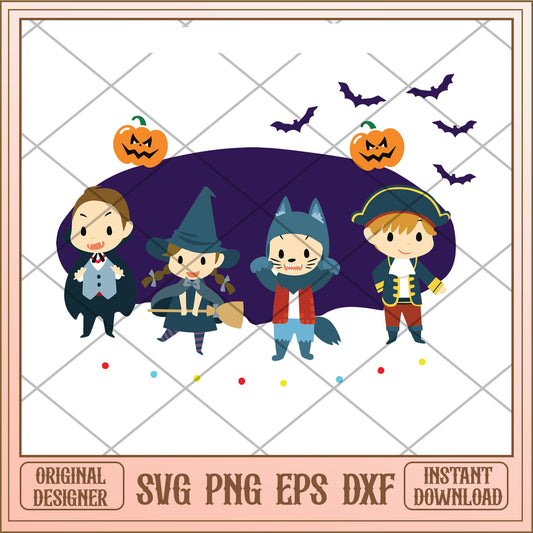 Halloween svg, halloween characters svg, digital download