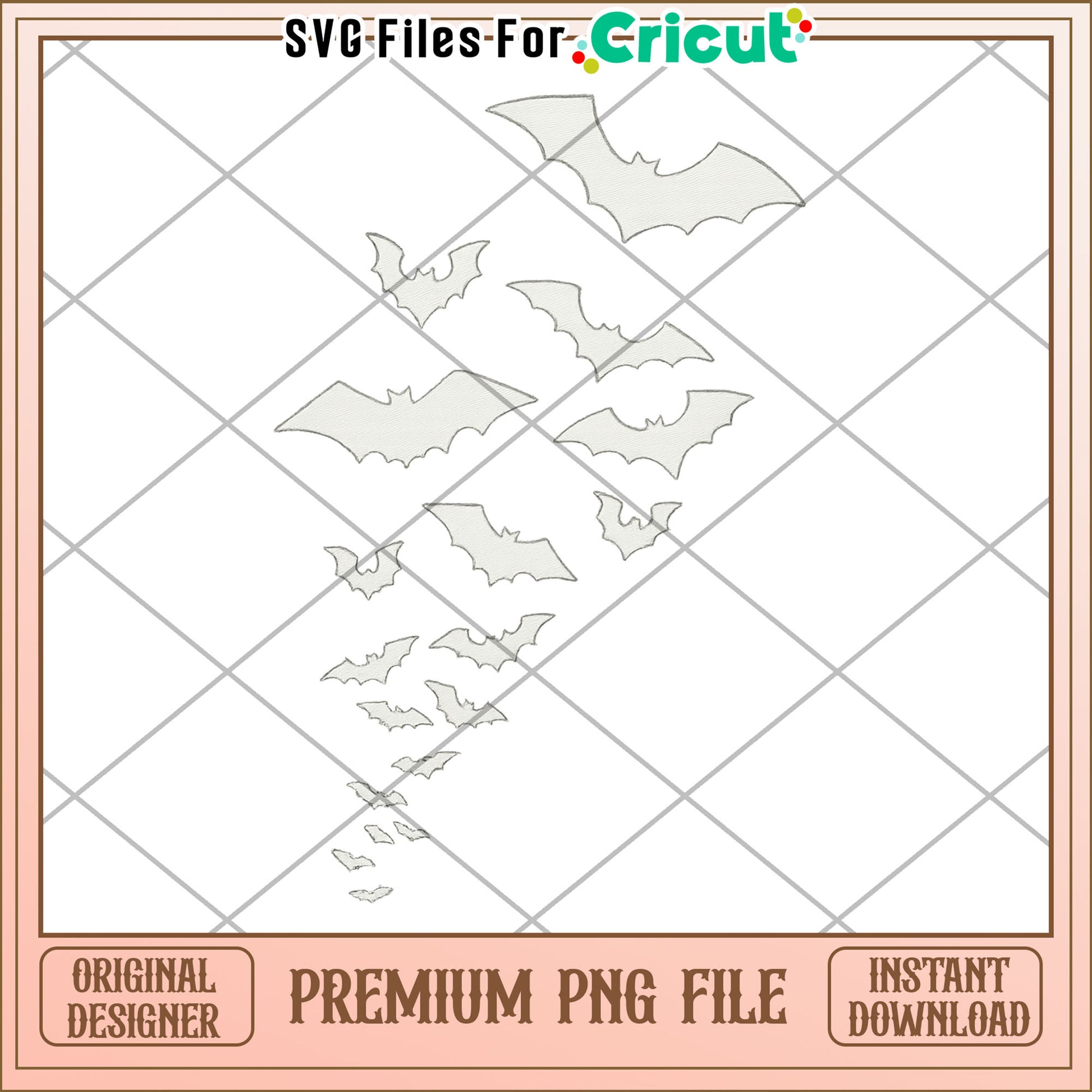 Halloween bats png, spooky characters png, halloween candy​ png