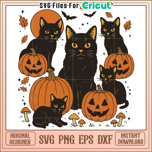 Halloween black cat svg, halloween candy svg, trick or treat svg