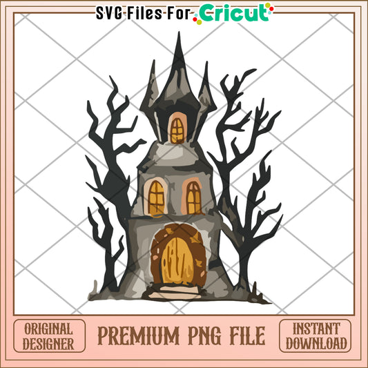Halloween castle png, halloween drawings​ png, halloween jokes​​ png