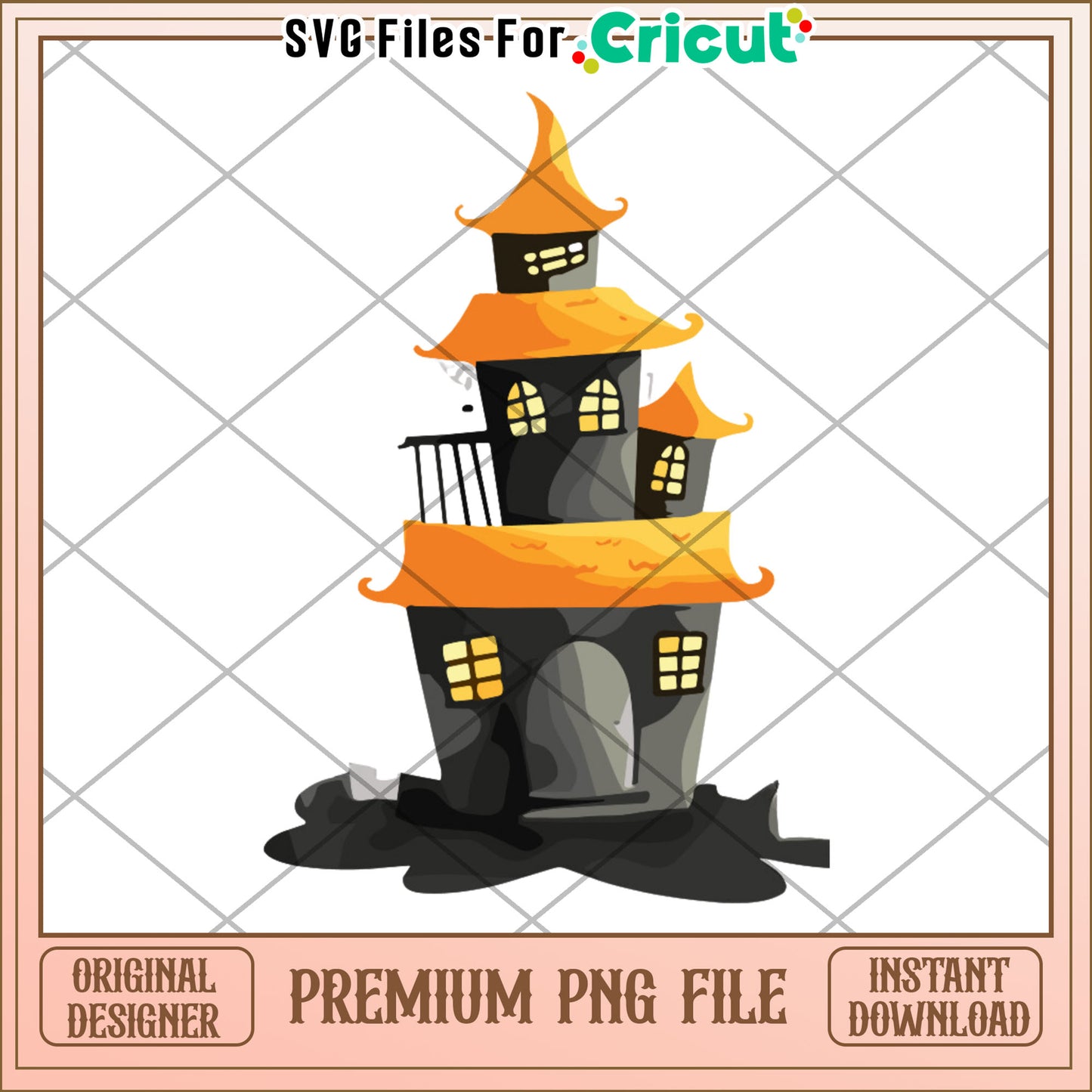 Halloween castle png, trick or treat png, halloween wallpaper​ png