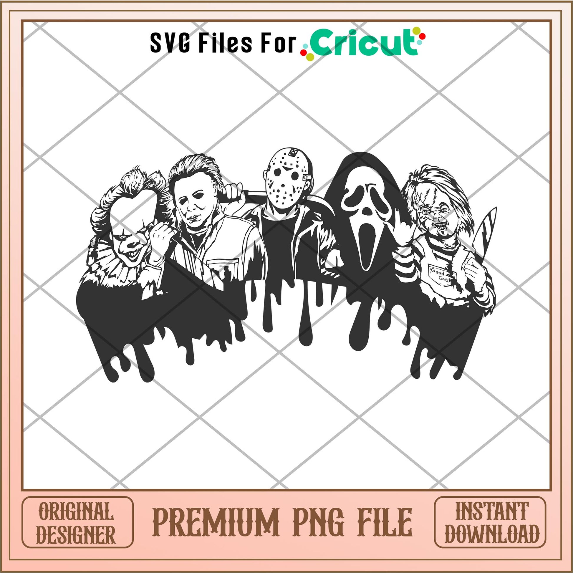 Halloween characters png, Horror characters png, digital download