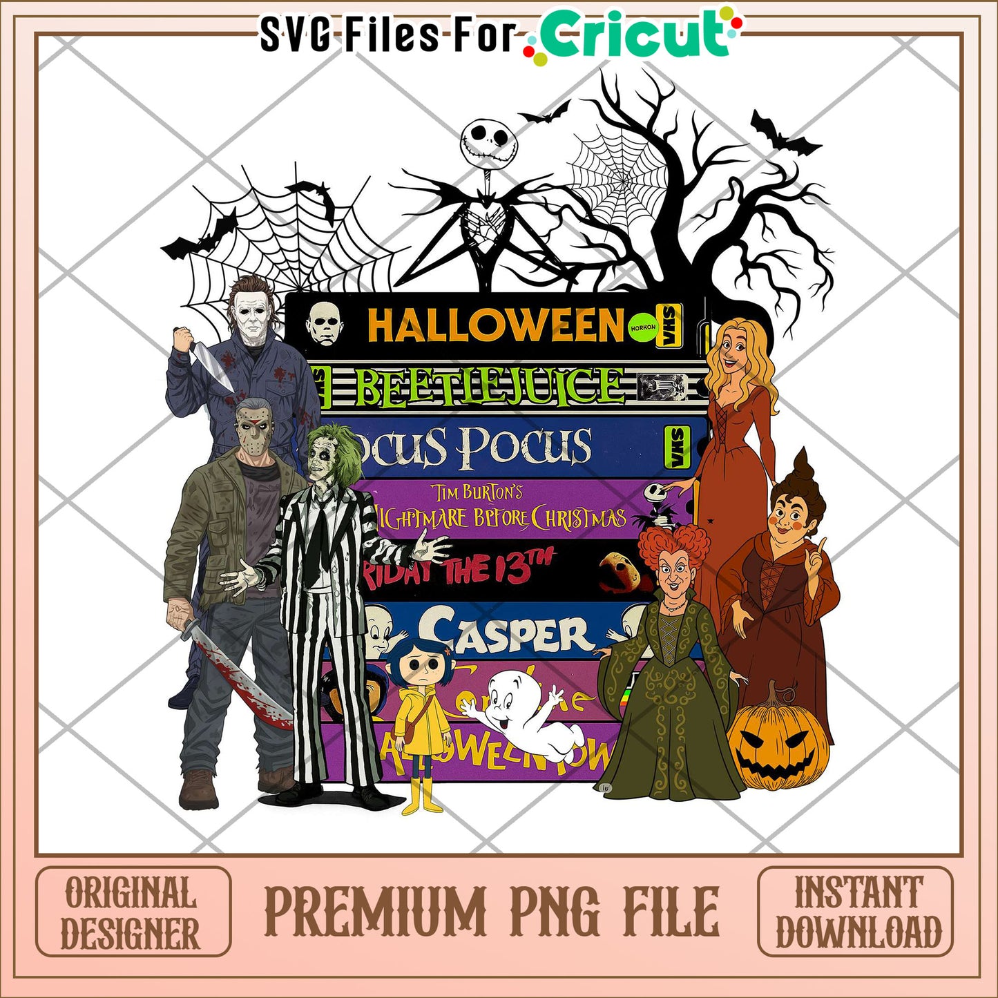 Halloween characters png, spooky halloween png, halloween season png