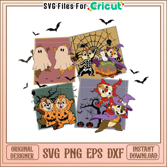 Halloween chimpmunk svg, funny halloween svg, halloween time svg