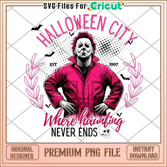 Halloween city michael myers png, halloween horror nights png, halloween png