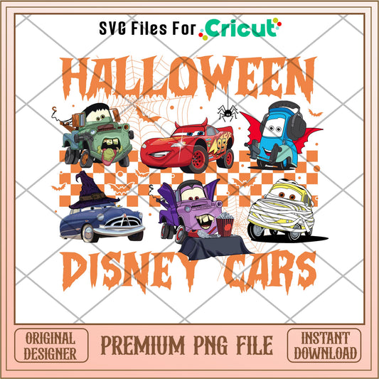 Halloween disney cars png, cars png, digital download