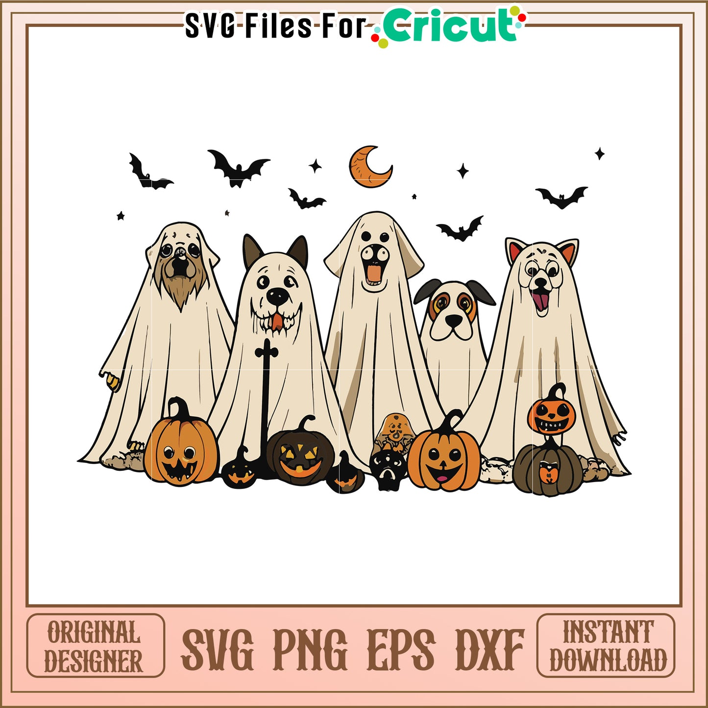 Halloween dog ghoul svg, halloween wallpaper svg, halloween decor svg