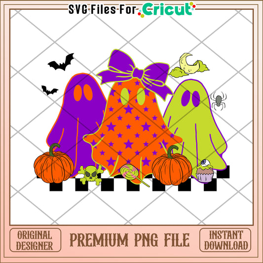 Halloween ghost png, trick or treat  png, halloween quotes png