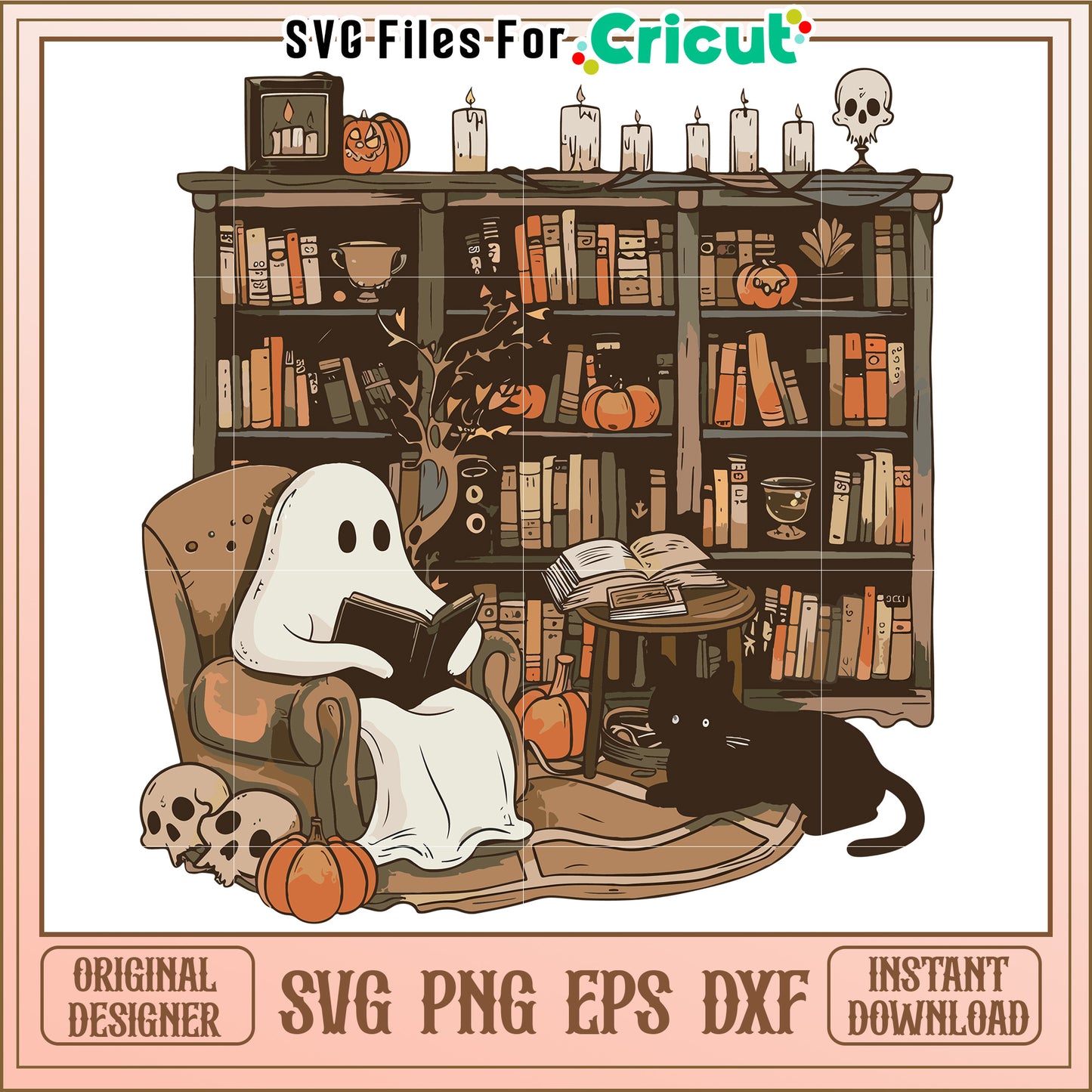 Halloween ghoul reading book svg, cartoons characters svg, halloween costumes svg