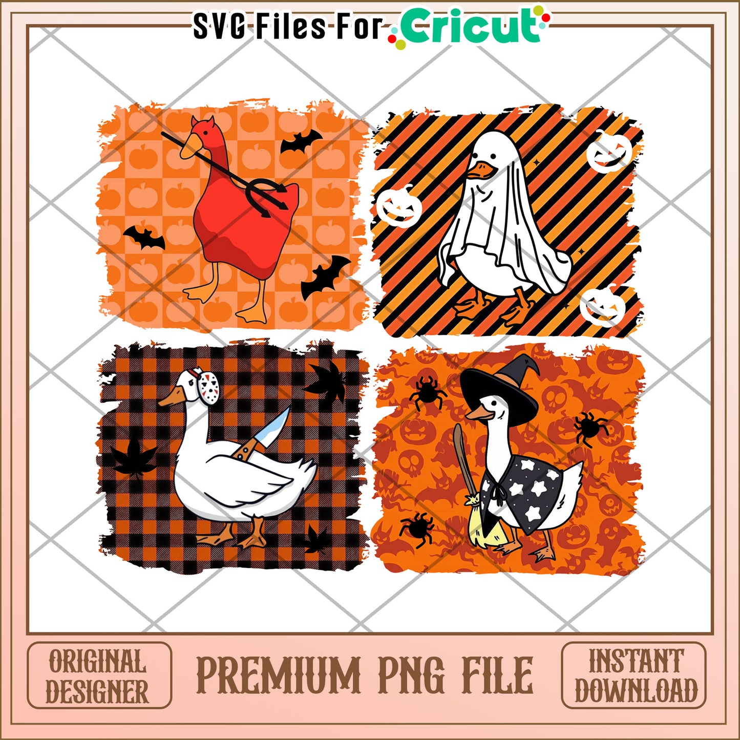 Halloween goose costumes png, halloween pumpkin png, halloween music png