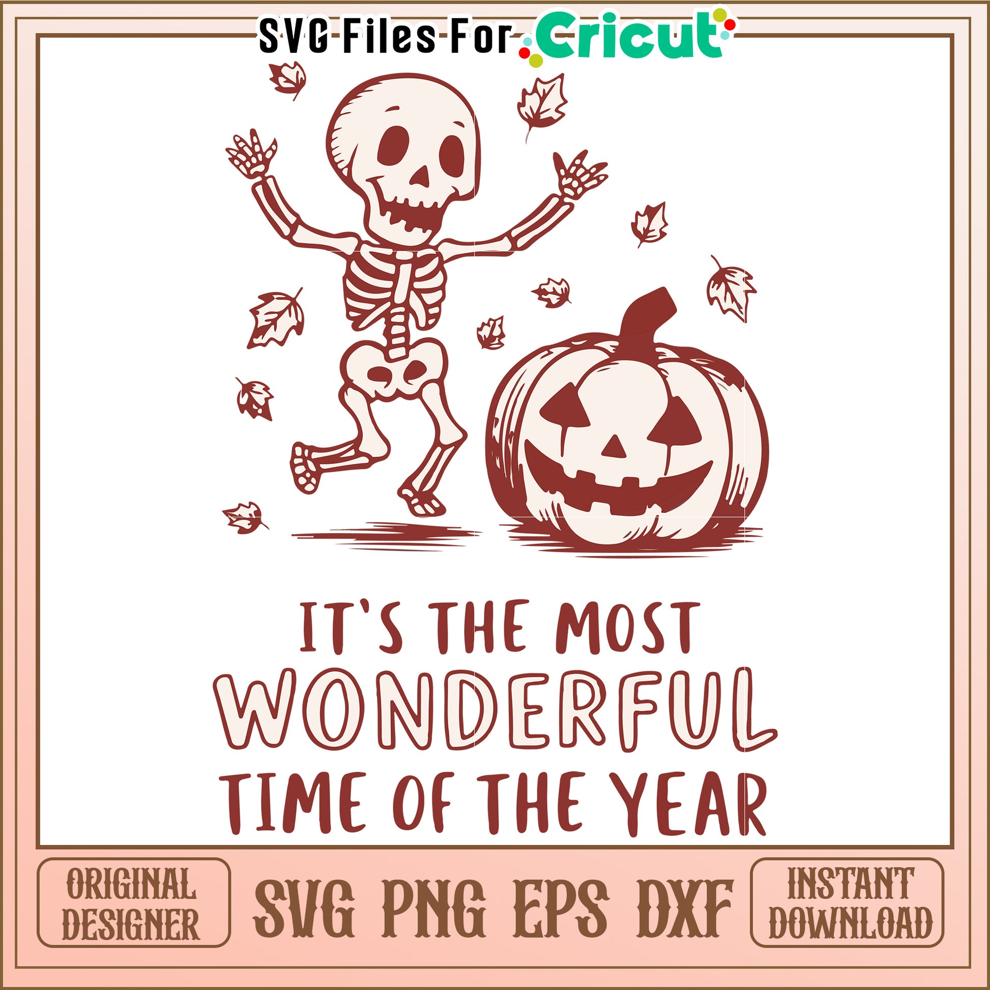 Halloween it's the most wonderful time of the year svg, festive spooky quote svg