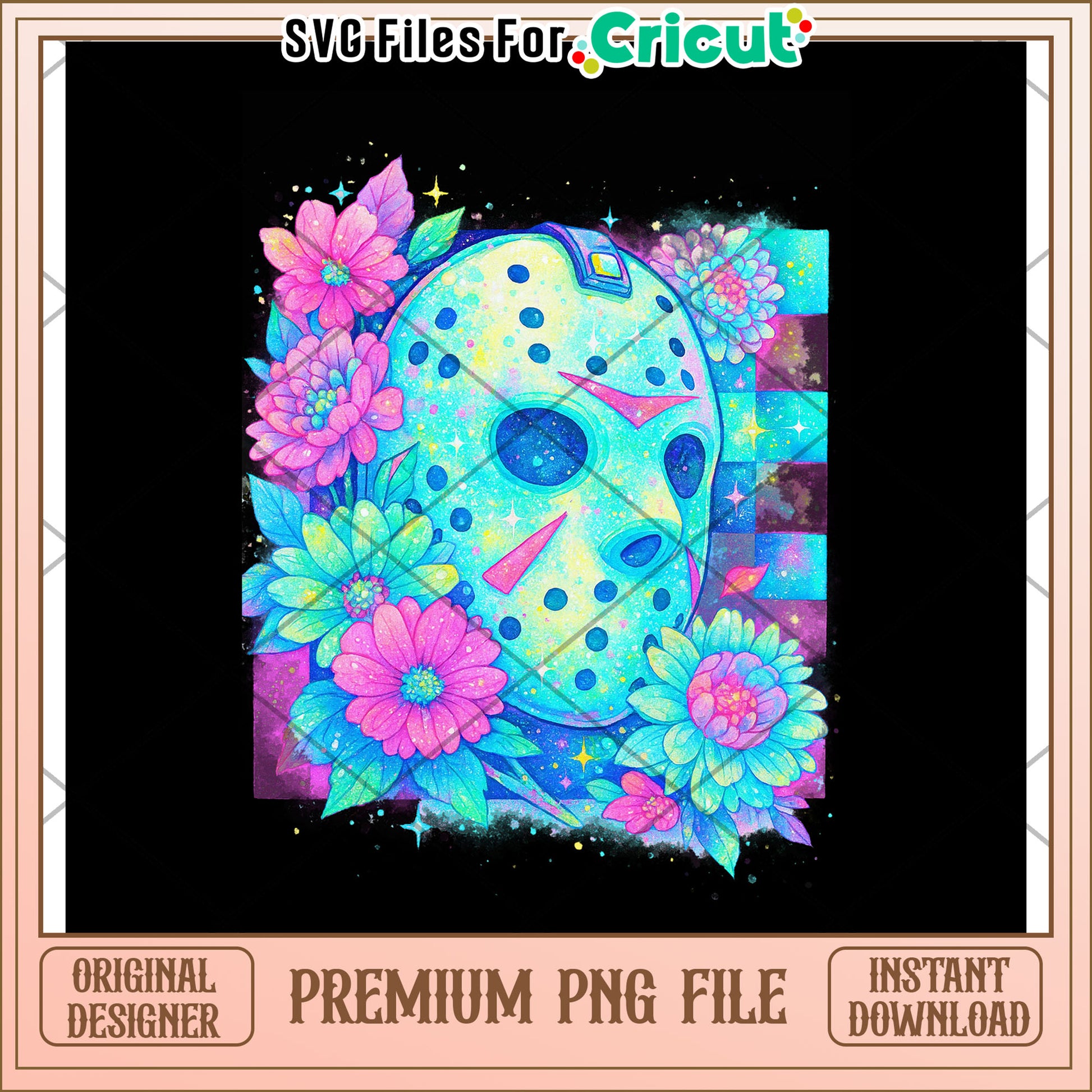 Halloween jason neon png, halloween time png, halloween decor png