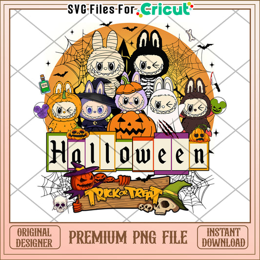 Halloween labubu png, spirit halloween png, halloween time png