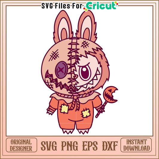 Halloween labubu svg, scary characters svg, halloween pumkin svg