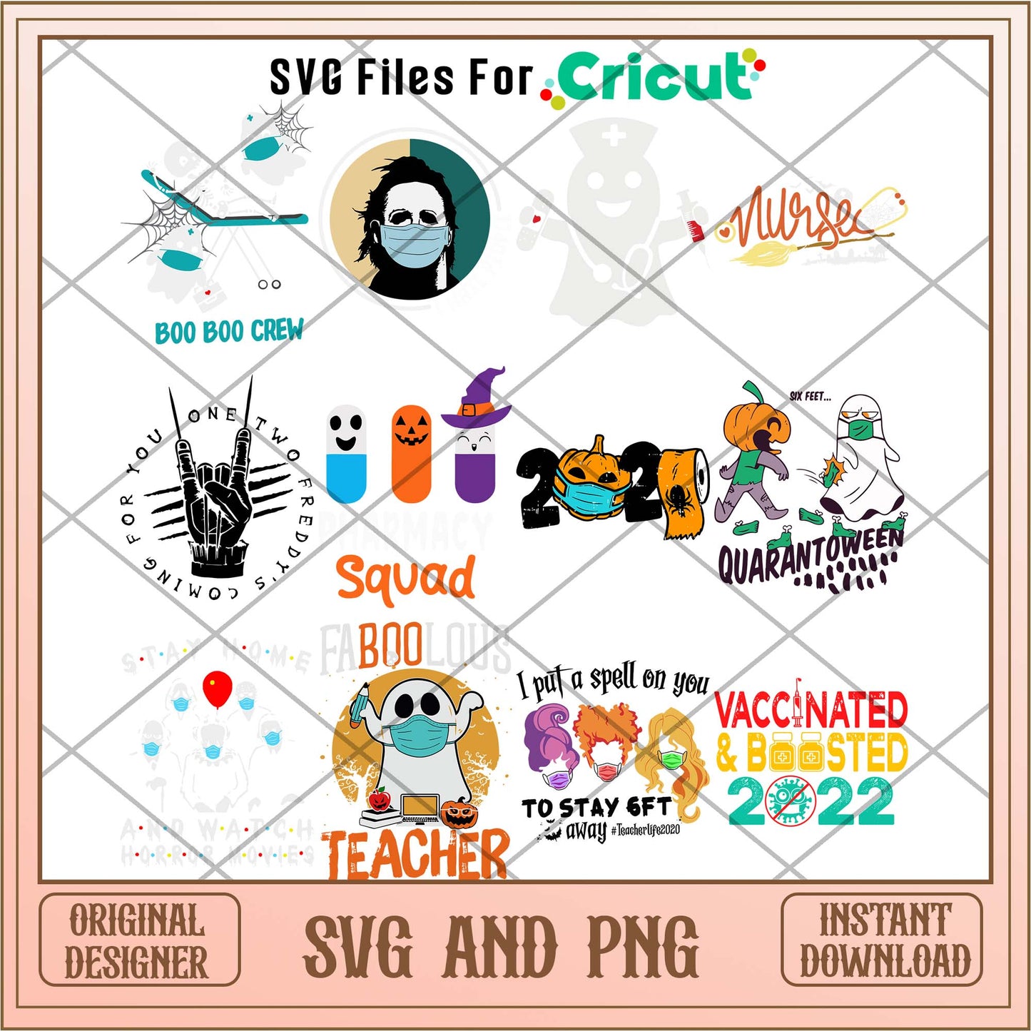 Halloween squad mask svg bundle, Halloween animal svg - Svgfileforcricut