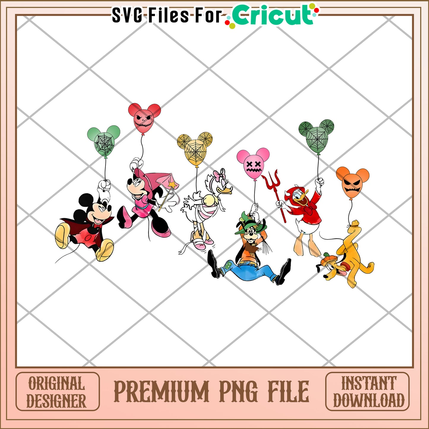 Halloween mickey and friends png, halloween costumes png, spooky season png