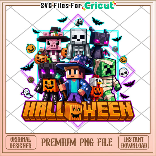 Halloween minecraft characters png, halloween cookies​​ png, halloween returns png