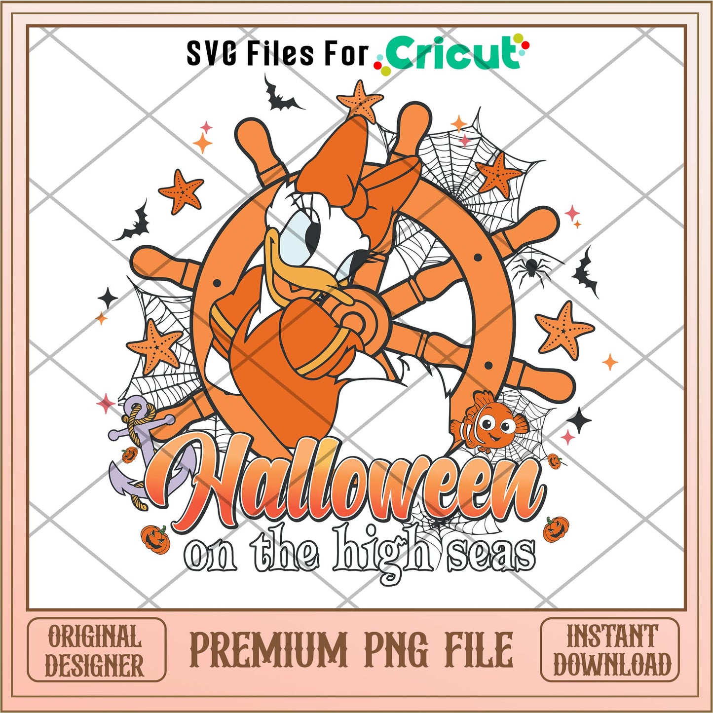Halloween on the High Seas Duck daisy png, Disney characters png, Digital Download