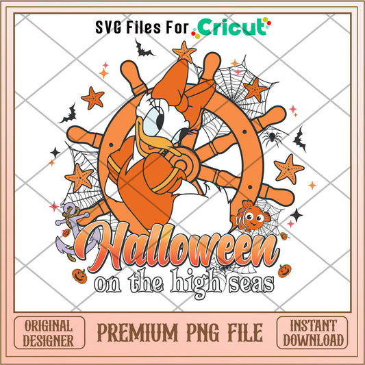 Halloween on the High Seas Duck daisy png, Disney characters png, Digital Download