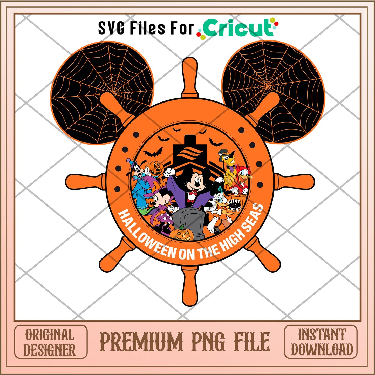 Halloween on the High Seas Halloween png, Disney characters png, Digital Download