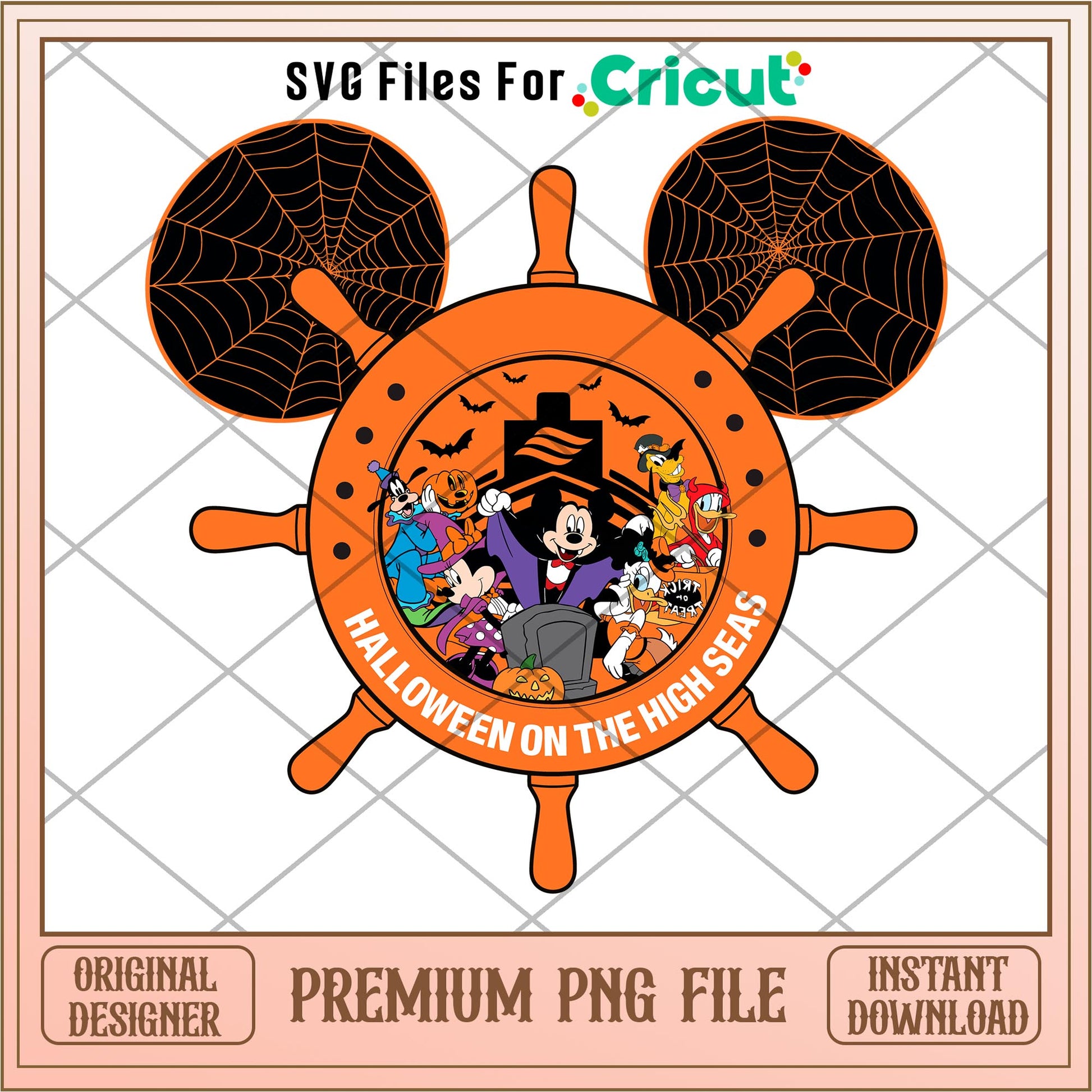 Halloween on the High Seas Halloween png, Disney characters png, Digital Download