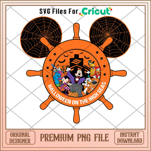 Halloween on the High Seas Halloween png, Disney characters png, Digital Download