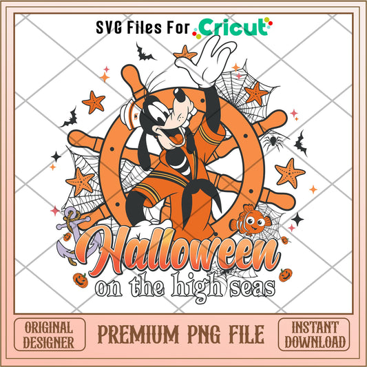 Halloween on the High Seas dog Goofy  png, Disney characters png, Digital Download