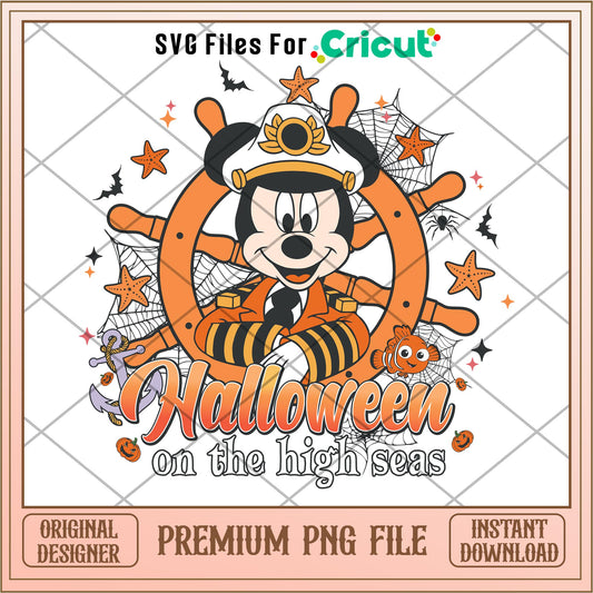 Halloween on the High Seas mickey mouse  png, Disney characters png, Digital Download