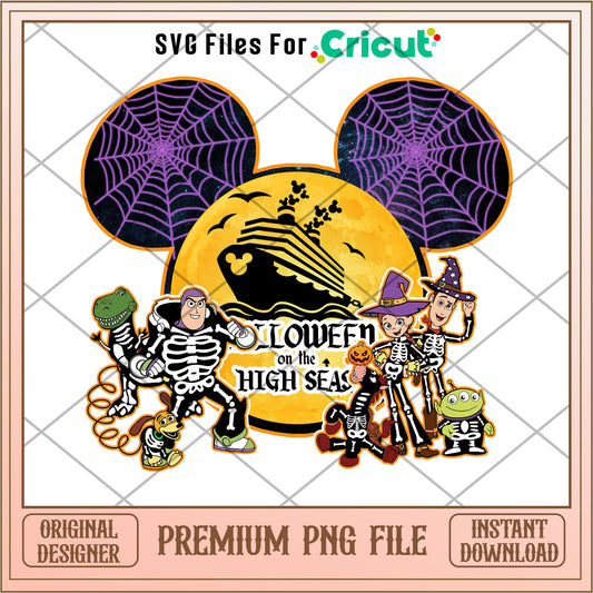 Halloween on the high seas png, Toy Story Characters png, Digital Download