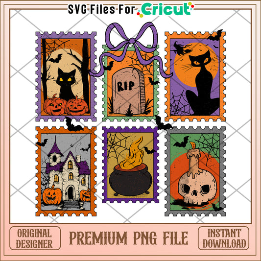 Halloween picture frame png, trick or treat  png, halloween quotes png