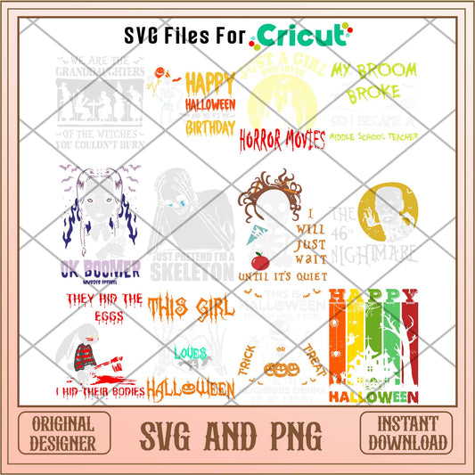 Halloween broom svg bundle, Halloween svg - Svgfileforcricut