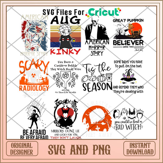 Halloween scary quotes svg bundle, Halloween svg - Svgfileforcricut