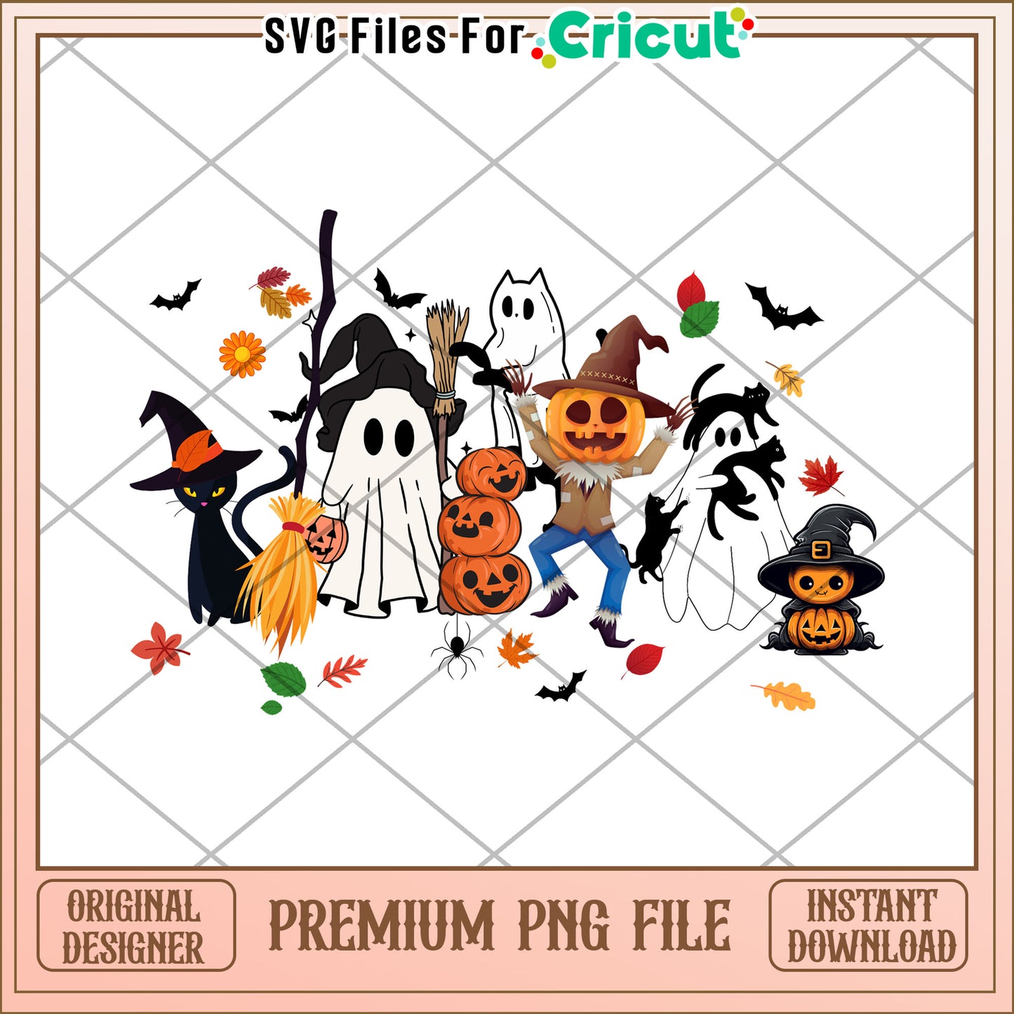 Halloween scary costumes png, killers characters png, halloween pumpkin png