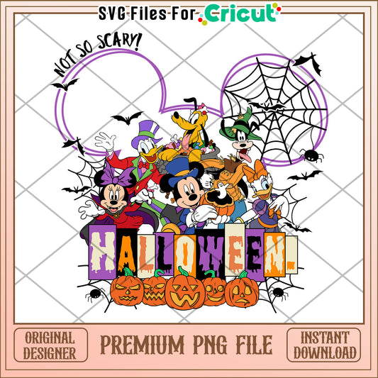 Halloween spooky time png, halloween cartoon png, trick or treat png