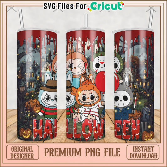 Halloween spooky tumbler png, horror movie png, halloween tumbler png