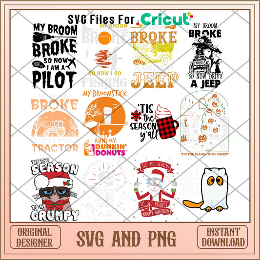 Halloween grumpy svg bundle, Halloween svg - Svgfileforcricut