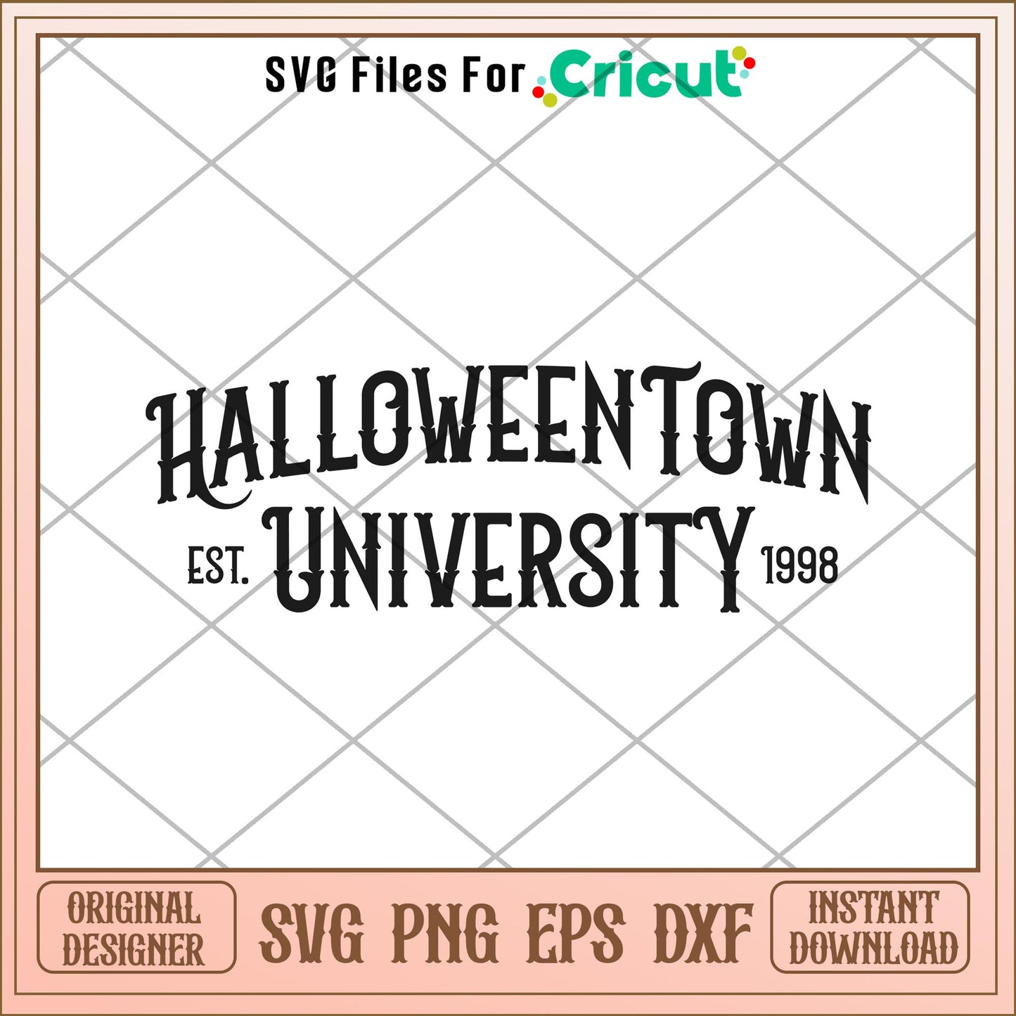 Halloweentown University 1998 logo svg, Disney characters svg, Digital Download
