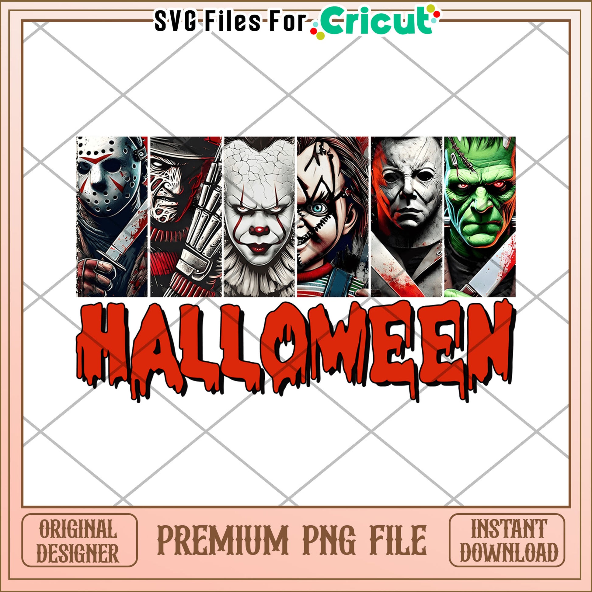 Hallowenn scary characters design png, halloween png, times for halloween png