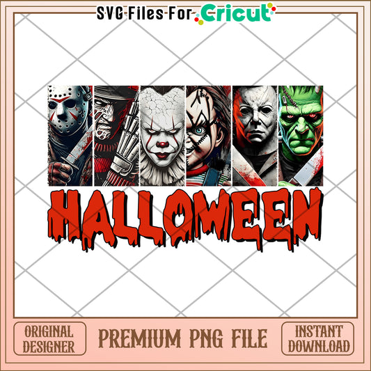 Hallowenn scary characters design png, halloween png, times for halloween png