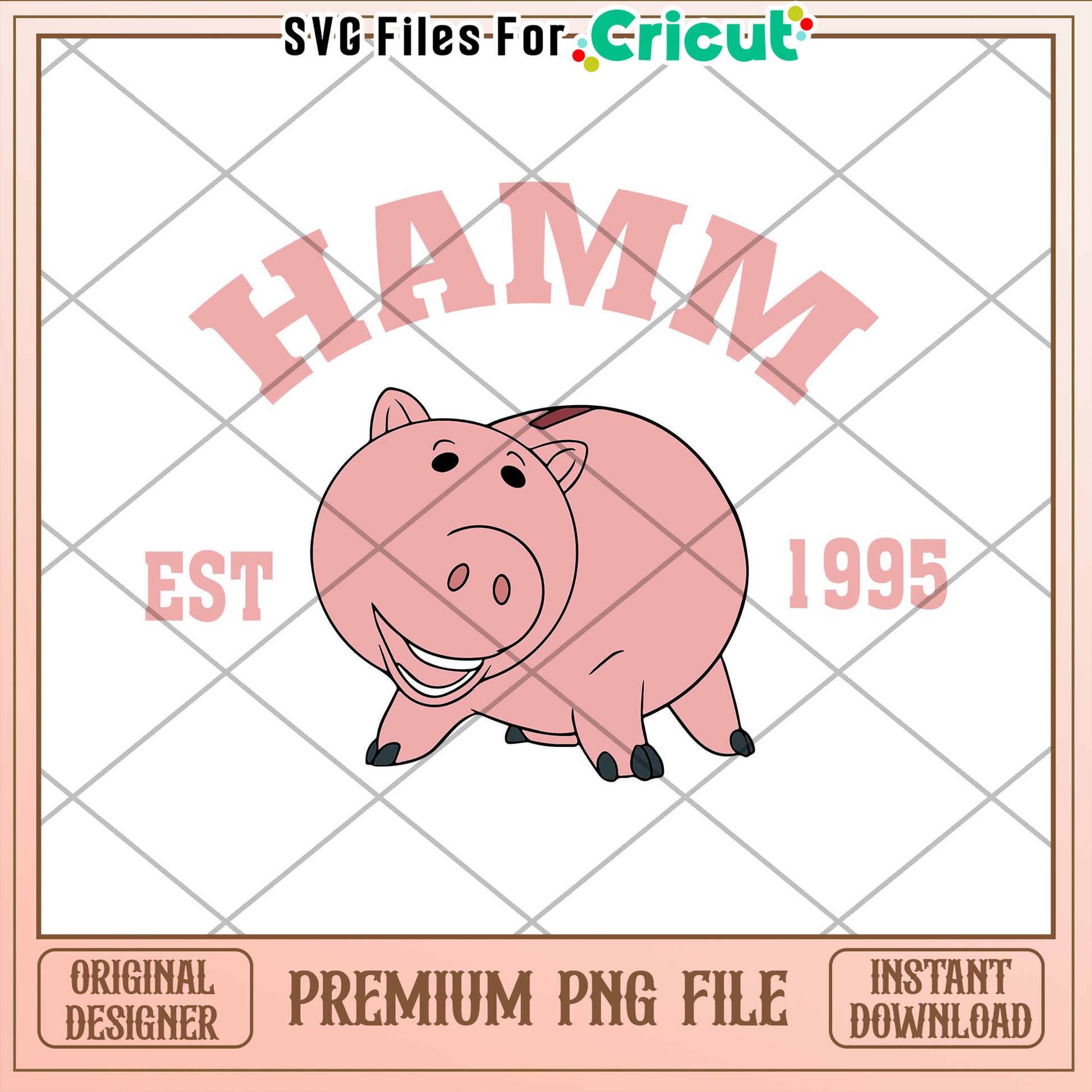 Hamm Piggy Bank PNG Cricut Design