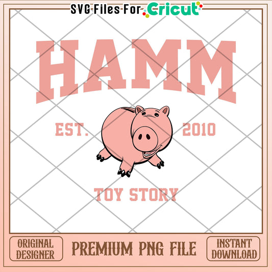 Hamm Toy Story PNG Design Instant Download