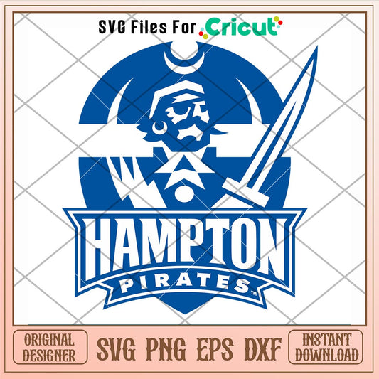 Hampton Pirates Logo Svg, Hampton Pirates Svg, NCAA Svg