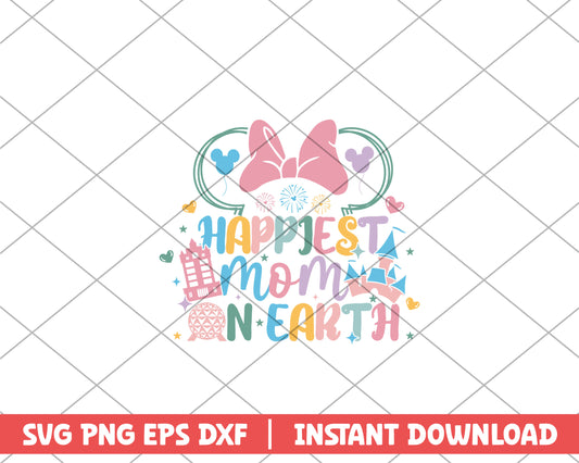 Hapiest mom earth mothers day svg 