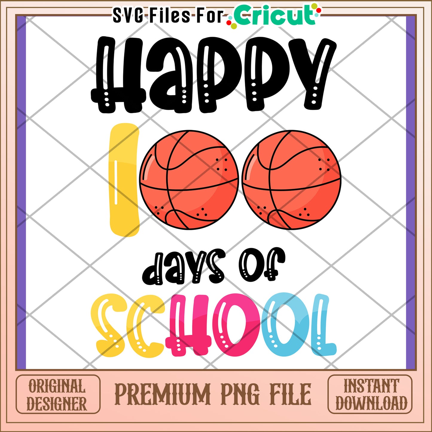 Happy 100 Days of School PNG