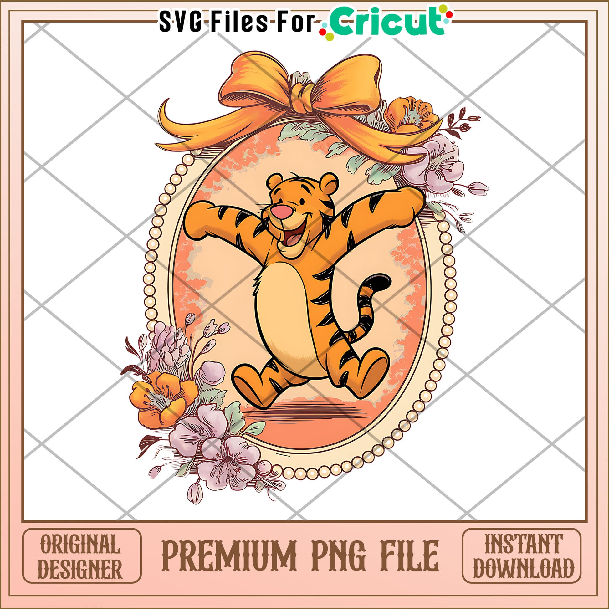 Happy Cartoon Tiger PNG File, Ideal for Fun Projects and Crafts