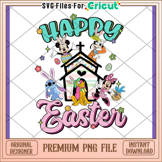 Happy Easter Disney PNG Design