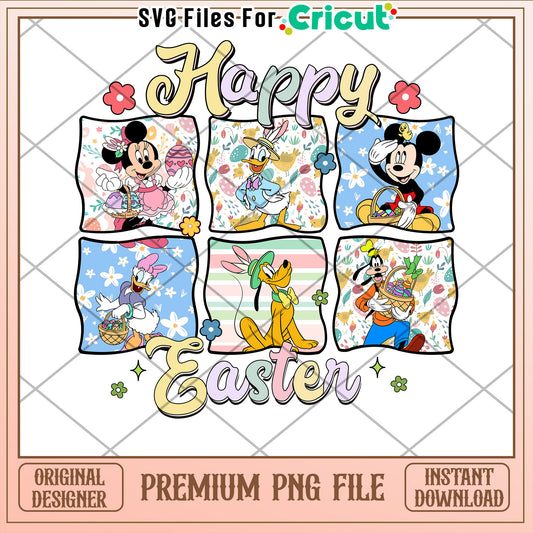 Happy Easter Disney PNG File for Cricut Designs Download
