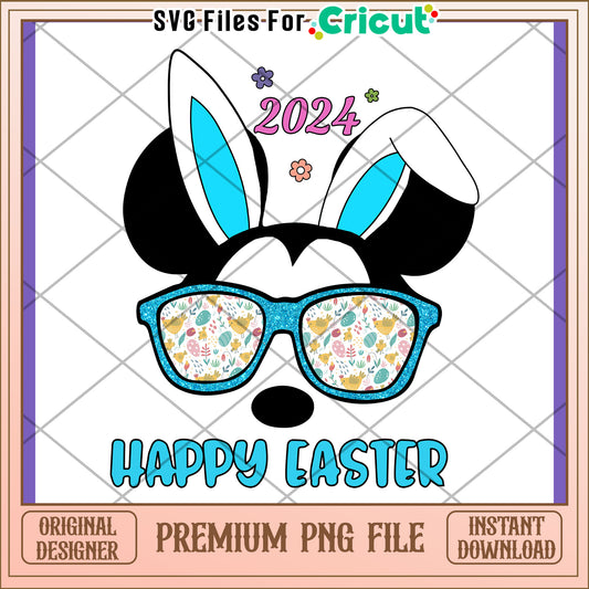 Happy Easter Mickey PNG Design 2024