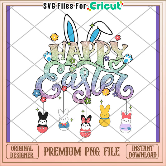 Happy Easter PNG Design Download