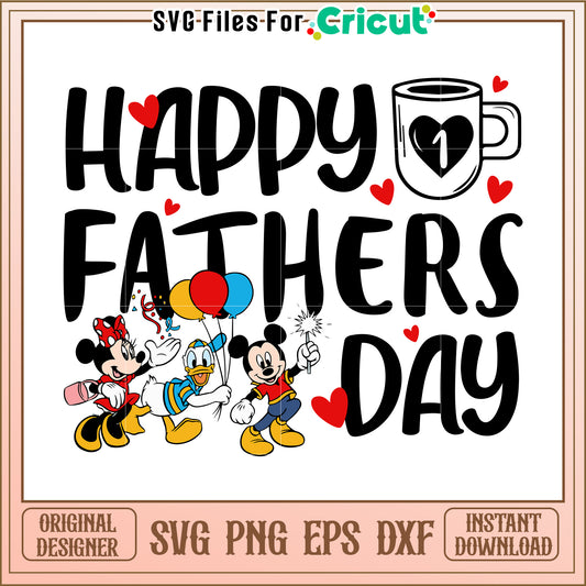Happy Fathers Day SVG Design Download